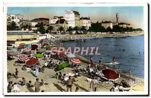 Cartes postales Saint Raphael Plage et L'Hotel les Algues Volley Ball Volley-Ball