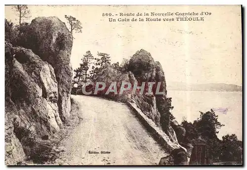 Cartes postales Route de la Nouvelle Corniche d'Or Un coin de la route vers Theoule