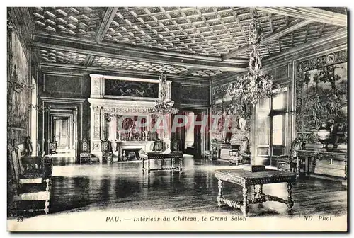 Cartes postales Pau Interieur du Chateau le grand salon