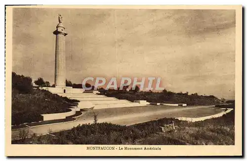 Cartes postales Montfaucon Le Monument Americain