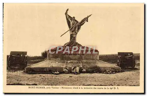 Cartes postales Mort Homme Pres Verdun Militaria