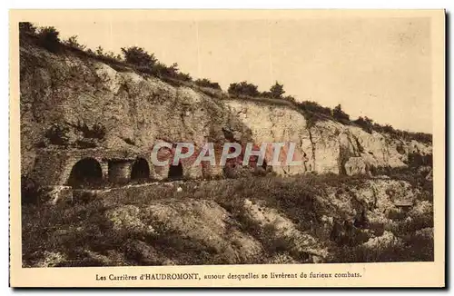 Cartes postales Les Carrieres d'Haudromont Militaria