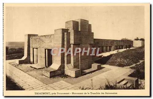 Ansichtskarte AK Thiaumont pres Douaumont Monument de la tranchee des baionnettes Militaria