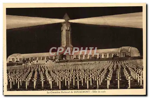 Cartes postales Le Cimetiere National de Douaumont Effet de Nuit Militaria