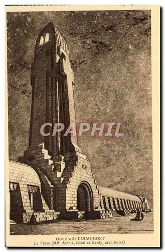 Cartes postales Ossuaire de Douaumont Le phare Militaria