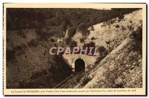 Cartes postales Le tunnel de Tavannes pres Verdun Militaria