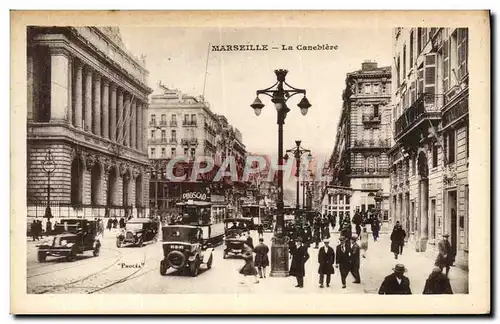 Cartes postales Marseille La Canebiere