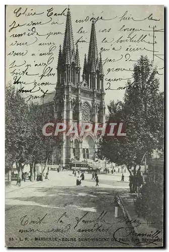 Cartes postales Marseille Eglise Saint Vincent