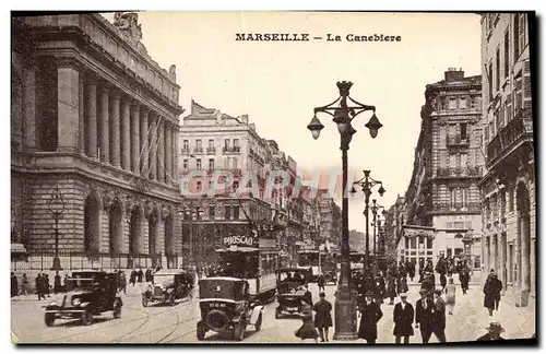 Cartes postales Marseille La Canebiere