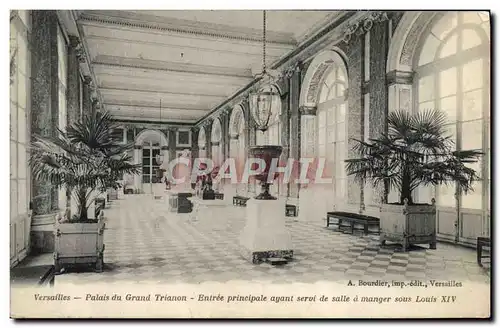 Cartes postales Chateau De Versailles Palais du Grand Trianon Entree Principale Salle a manger