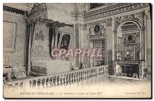 Ansichtskarte AK Palais De Versailles La Chambre a Coucher de Louis XIV