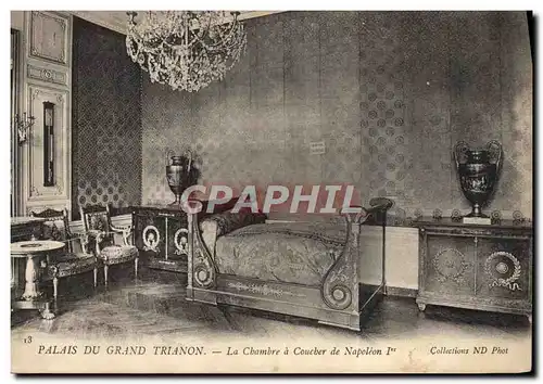 Ansichtskarte AK Palais De Versailles Grand Trianon La chambre a coucher de Napoleon 1er