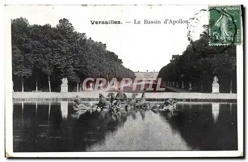 Cartes postales Palais De Versailles Le Bassin d&#39Apollon