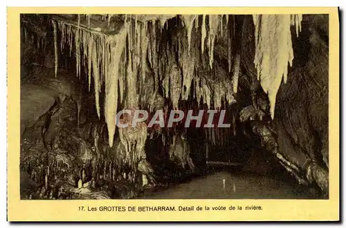 Cartes postales Les Grottes De Betharram Detail de la Voute de la Riviere