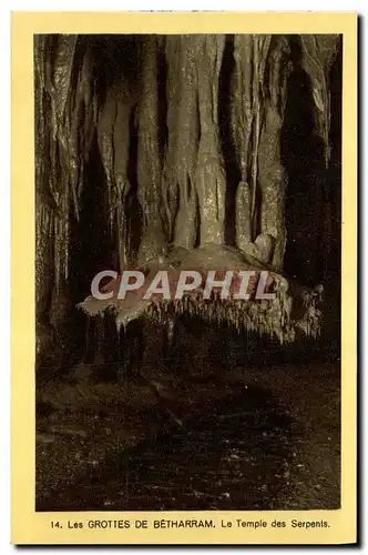 Cartes postales Les Grottes De Betharram Le temple des serpents