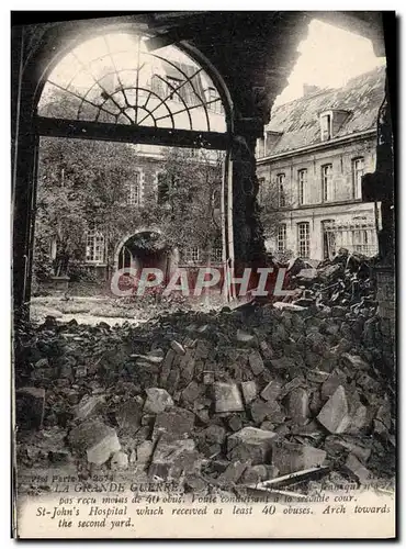 Cartes postales Arras L'hopital St Jean Militaria