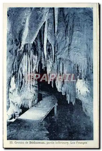 Cartes postales Grottes de Betharram Partie Inferieure Les franges