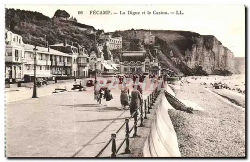 Cartes postales Fecamp La Digue et le Casino