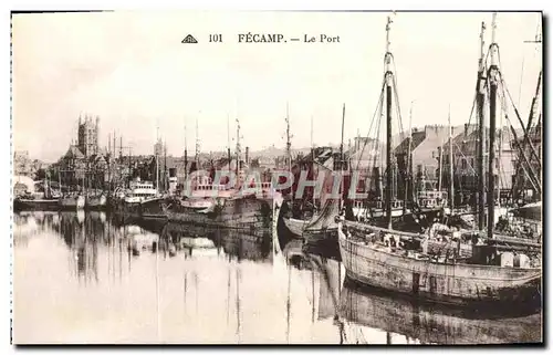 Cartes postales Fecamp Le Port Bateaux