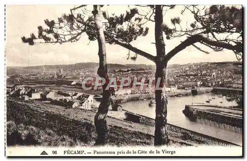 Cartes postales Fecamp Panorama Pris de la Cote de la Vierge