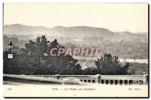 Cartes postales Pau La Chaine des Pyrenees