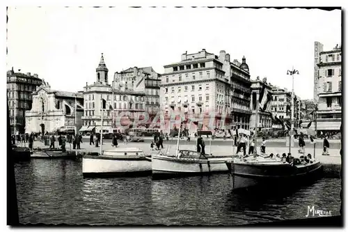 Moderne Karte Marseille Le Quai des Belges et la Canebiere Bateaux