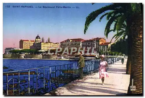 Cartes postales Saint Raphael Le boulevard Felix Martin