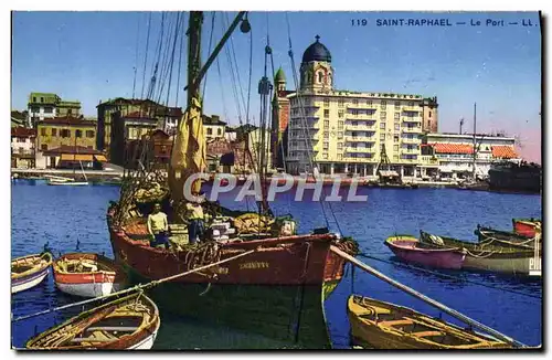 Cartes postales Saint Raphael Le port Bateau