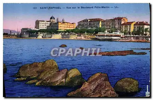 Ansichtskarte AK Saint Raphael Vue Sur le Boulevard Felix Martin