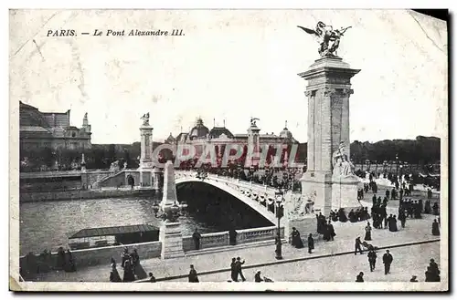 Cartes postales Paris Le Pont Alexandre III