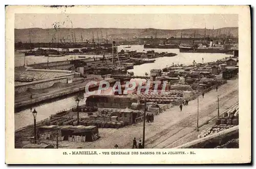 Ansichtskarte AK Marseille Vue Generale Des Bassins De La Joliette