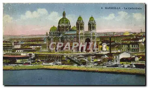 Cartes postales Marseille La Cathedrale