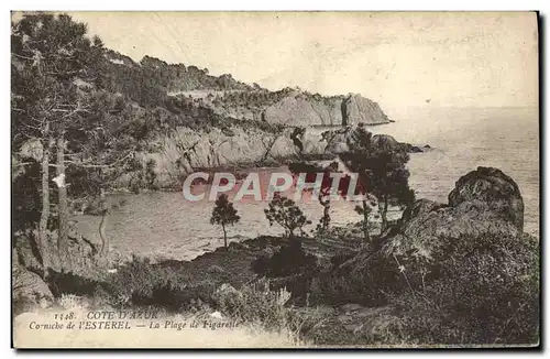 Ansichtskarte AK Cote D&#39Azur Corniche De I&#39Esterel La Plage De Figarette