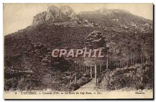 Cartes postales L&#39Esterel Corniche D&#39Or La Route Du Cap Roux