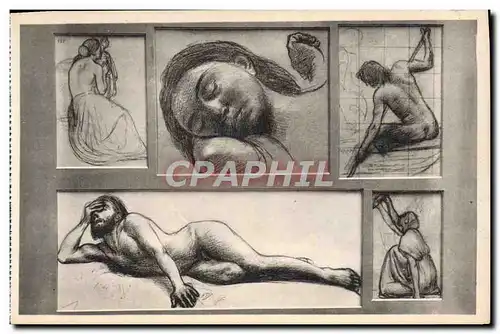 Ansichtskarte AK Palais Des Beaux Arts De La Ville De Paris Dessin De Puvis de Chavannes