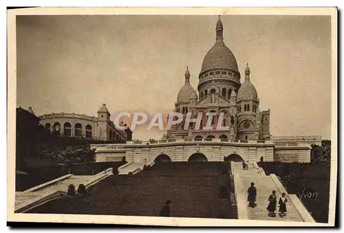 Cartes postales La Basilique Du Sacre Coeur Et I&#39Escalier Monumental Paris