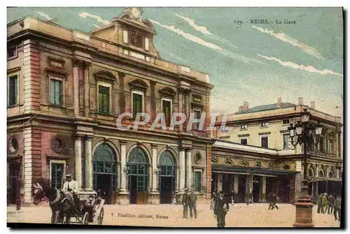 Cartes postales Reims La Gare