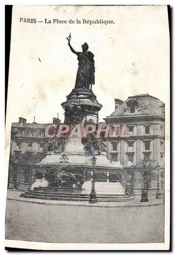 Cartes postales Paris La Place De La Republique