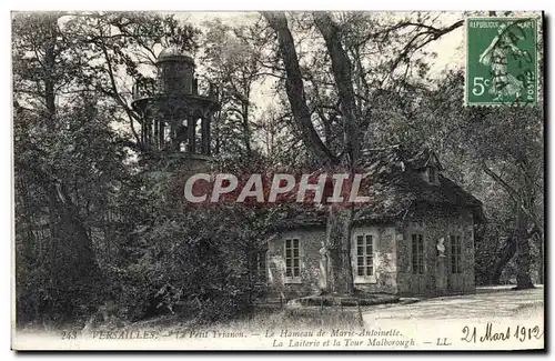 Ansichtskarte AK Versailles Le Petit Trianon Le hameau de Marie Antoinette La laiterie et la Tour Malborough