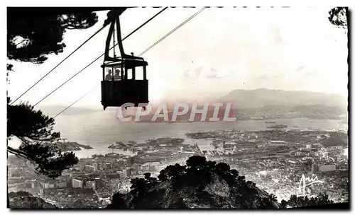 Cartes postales Toulon Une Des Plus Belles Rades D'Europe Vue du Telepherique