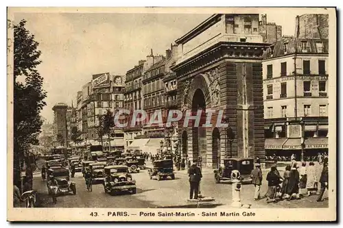 Cartes postales Paris Pote Saint Martin