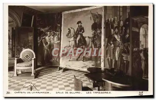 Ansichtskarte AK Chateau De La Malmaison Salle De Billard Les Tapisseries Napoleon 1er