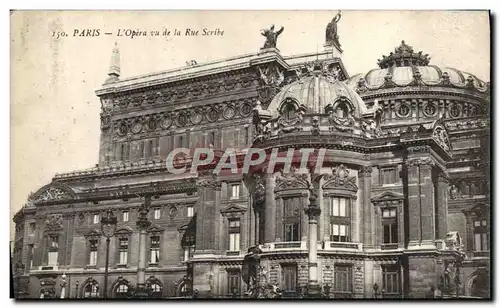 Ansichtskarte AK Paris L&#39Opera Vu De La Rue Scribe