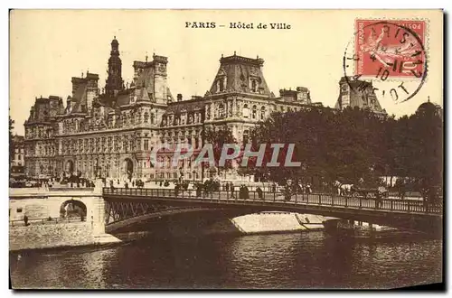 Cartes postales Paris Hotel De Ville