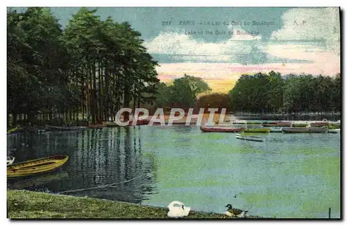 Cartes postales Paris Le Lac Du Bois De Boulogne