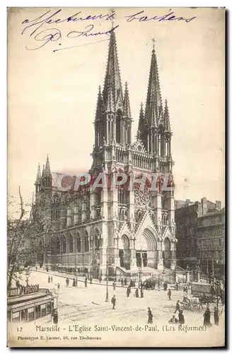 Cartes postales Marseille L&#39Eglise Saint Vincent De Paul Les reformes