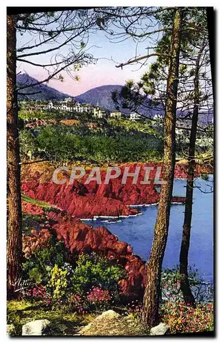 Cartes postales Le Trayas Vue sur les villas et l'Esterel Grand Hotel