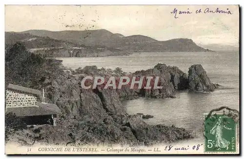 Ansichtskarte AK Corniche De L&#39Esterel Calanque Du Maupas