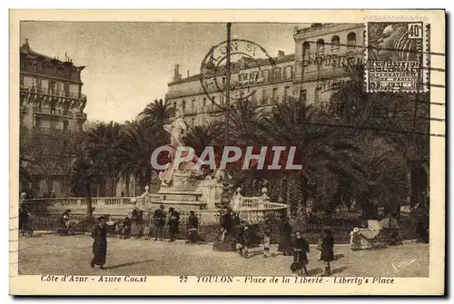 Cartes postales Toulon Place de la liberte