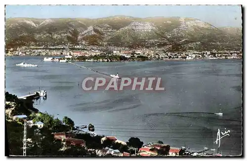 Cartes postales moderne Toulon La Rade Vue de Saint Mandrier